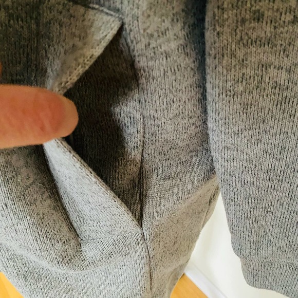 Lands End Womens Grey Oversized Zip Up Cardigan Sweater - Picture 6 of 8